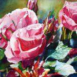 Roses
22" x 36"
Watercolor on Aquabord
$2000